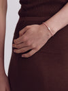 OLIO E ACETO Tanabata Special Collection Rhodonite Pearl Beaded Bracelet OLIO-OA13A19-YFC Silver/Pink Orange